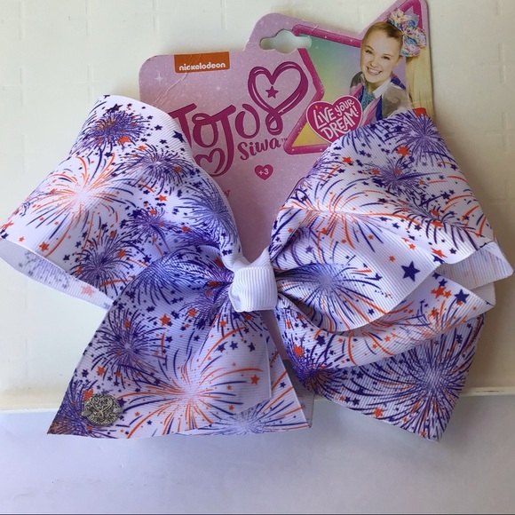 JoJo Siwa Other - New Jo Jo Siwa White Hair Bow with Stars For Girls.